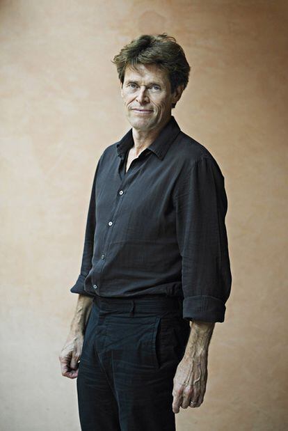 Willem Dafoe retratado en Venecia.