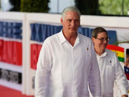 El presidente cubano, Miguel Díaz-Canel, en la última Cumbre Iberoamericana.