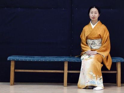 Keiin Yoshimura, directora, profesora y bailarina de la danza Kamigata-Mai.