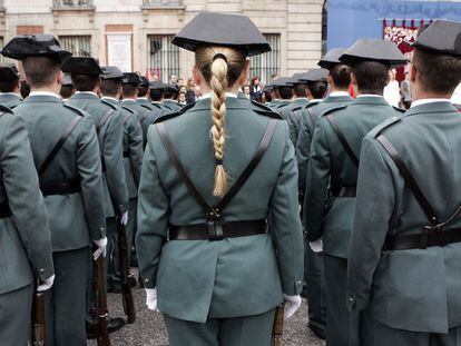 Parada militar de la Guardia Civil en honor a los h&eacute;roes del 2 de Mayo en Madrid.