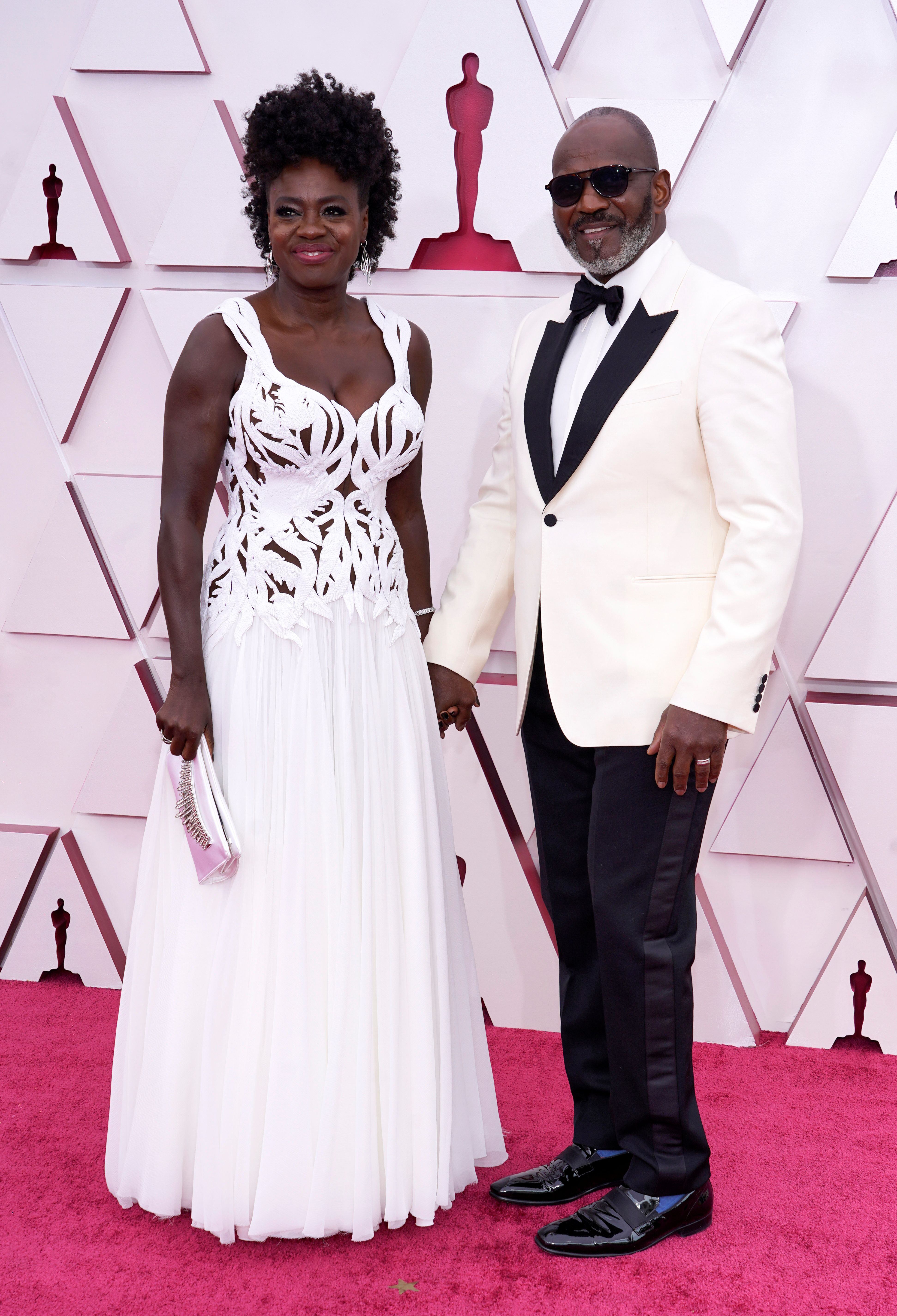 Viola Davis y Julius Tennon, en los Oscar de 2021.