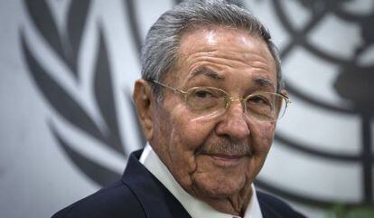 Ra&uacute;l Castro en Naciones Unidas ens eptiembre. 