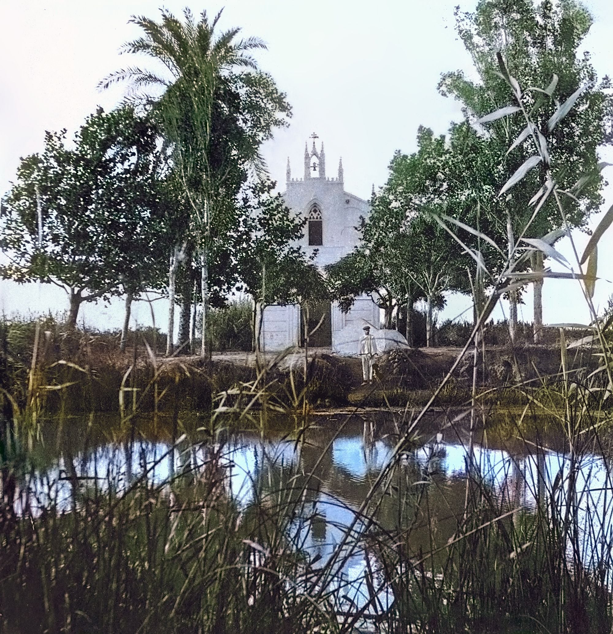 L’ermita dels peixets, en una imagen de 1910 del libro En el fons, la terra, de Joan Dolç.