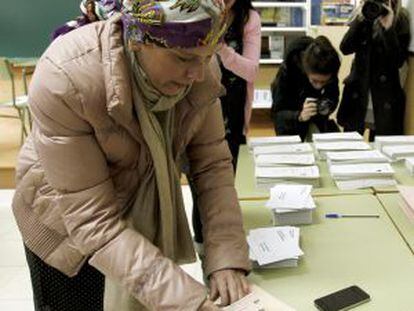 La candidata al Congreso por Geroa Bai Uxue Barkos.