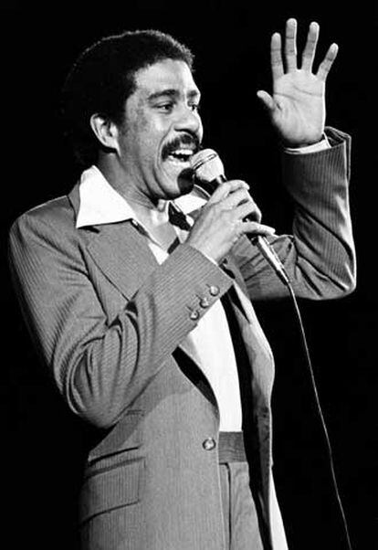 Richard Pryor, en una imagen de 1977, en una actuación cómica.