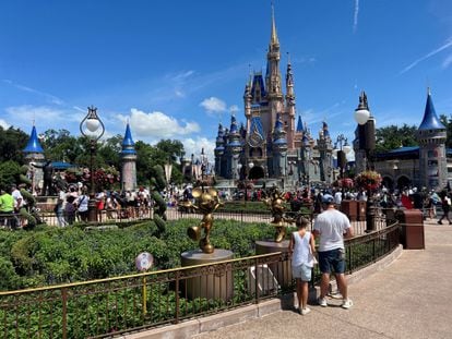 Uno de los castillos del parque Walt Disney World, en Orlando, Florida (EE UU).