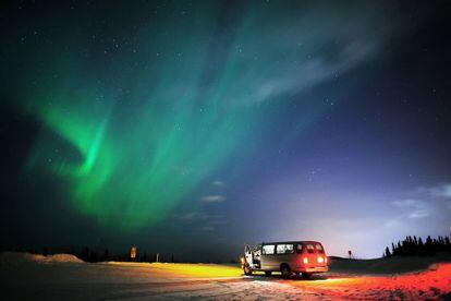 Rosa Montero visit&oacute; Alaska y se qued&oacute; impresionada de los 70 grados bajo cero que pueden alcanzar las temperaturas. En la foto, una aurora boreal.