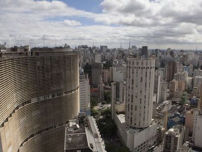 Vista aérea del centro de São Paulo.