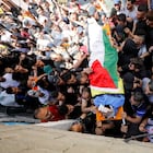 SENSITIVE MATERIAL. THIS IMAGE MAY OFFEND OR DISTURB Mourners carry the body of Palestinian man Hussien al-Titi, who was killed during stone-throwing clashes with Israeli forces, at Fawwar refugee camp near Hebron, in the Israeli-occupied West Bank, May 12, 2021. REUTERS/Mussa Qawasma