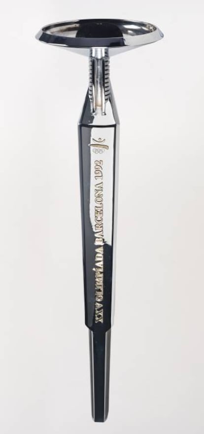 Torxa olímpica de Barcelona 92 que ha adquirit la Generalitat per al Museu d'Història de Catalunya.
