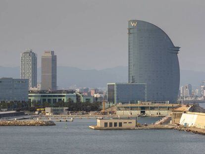 Lugar donde se construirá el museo del Hermitage en el puerto de Barcelona.