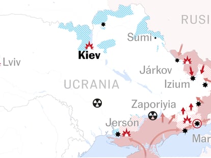 Los mapas de la guerra en Ucrania: resumen visual hasta el 19 de abril