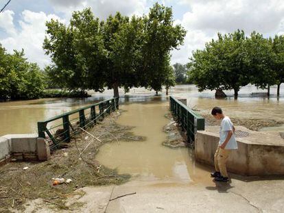 El canal a su paso por Xerta, en la provincia de Tarragona.  