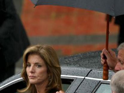 Caroline Kenedy, a su llegada al funeral por su t&iacute;o Edward Kennedy, fallecido en 2009.