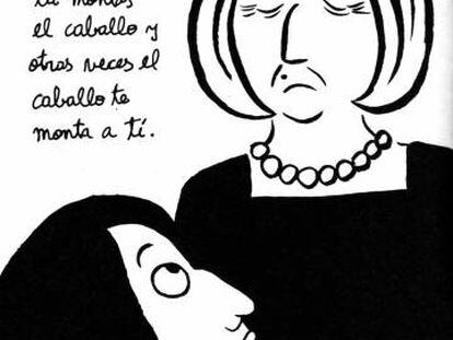 Ilustración de 'Bordados', de Marjane Satrapi.