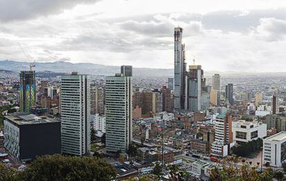Vista panorámica de Bogotá.