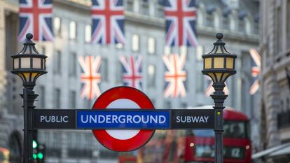 Entrada al metro de Londres.