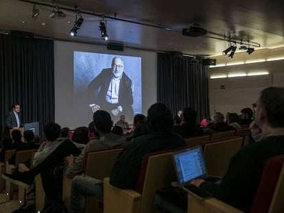 Homenatge a Carlos Pérez de Rozas el passat 22 de gener a la UPF.