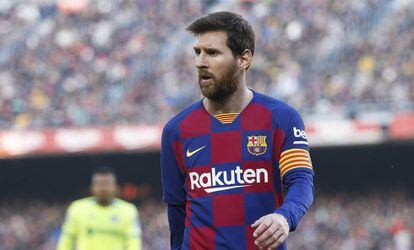 Leo Messi, en el partido contra el Getafe.