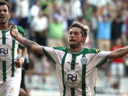 Fede Cartabia celebra el gol del empate ante el Celta.