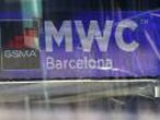 Logo of MWC20 (Mobile World Congress) is pictured in Barcelona