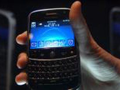 Un terminal Blackberry