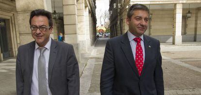 Los fiscales Manuel Fernández (izq.) y Juan Enrique Egocheaga.