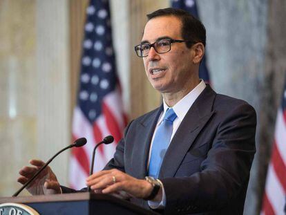 El secretario de Estado del Tesoro, Steven Mnuchin, en una comparecencia del 13 de julio.