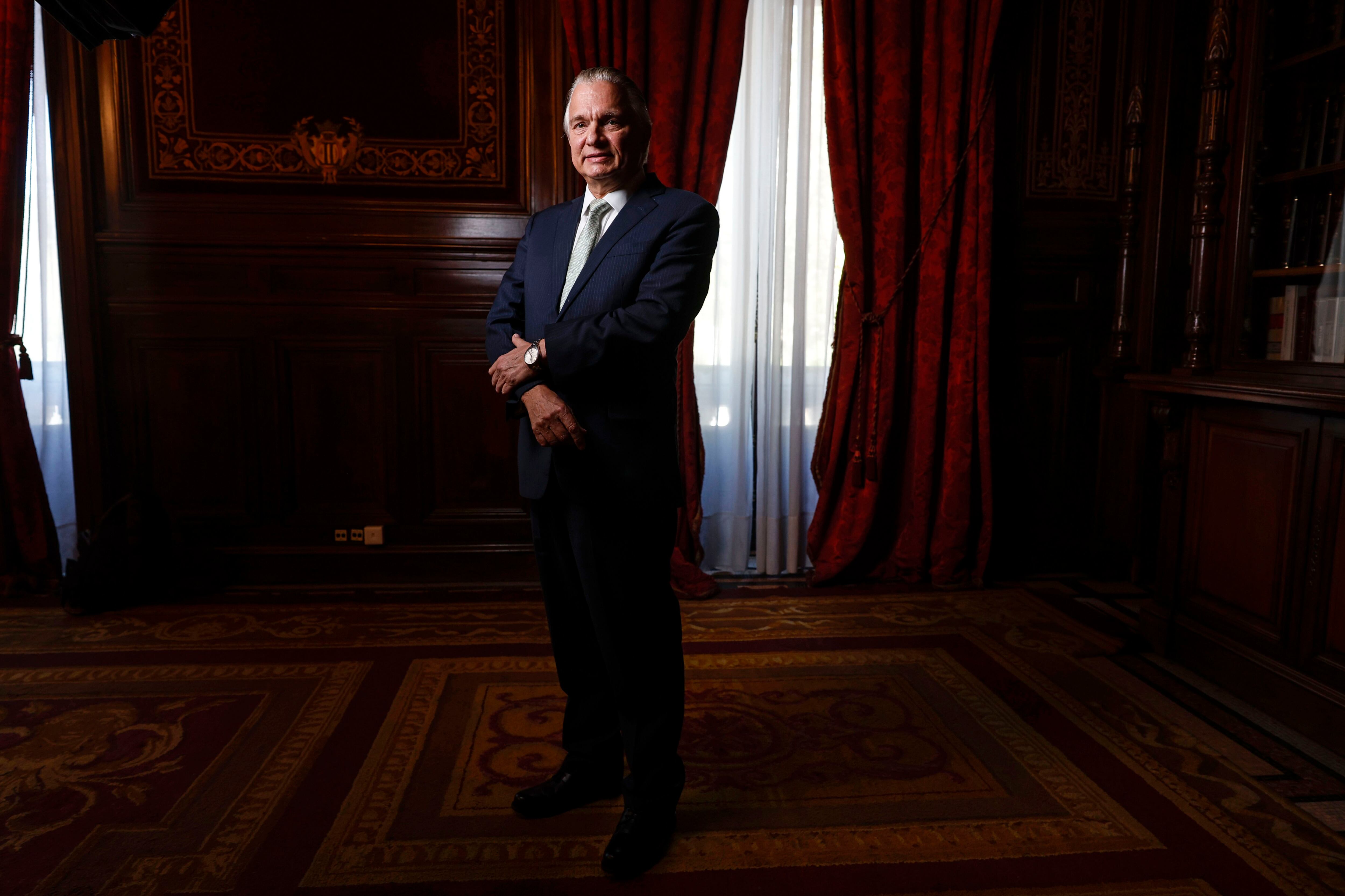 Arnoldo André Tinoco, ministro de Asuntos Exteriores de Costa Rica, este lunes en Madrid.