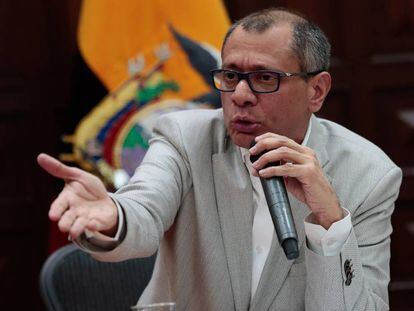 El vicepresidente de Ecuador, Jorge Glas, este viernes.