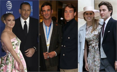 Jennifer Lopez, Alex Rodriguez, José Bono Rodríguez, Aitor Gómez, Beatriz de York y Edoardo Mapelli.