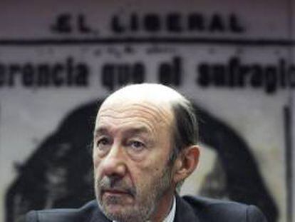 El secretario general del PSOE, Alfredo Pérez Rubalcaba. EFE/Archivo