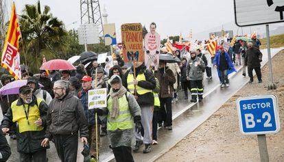 Protesta contra los recortes de Artur Mas en 2013.