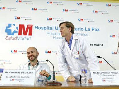 Rueda de prensa en el Hospital Carlos III para anunciar la curaci&oacute;n de la contagiada de &eacute;bola Teresa Romero. 