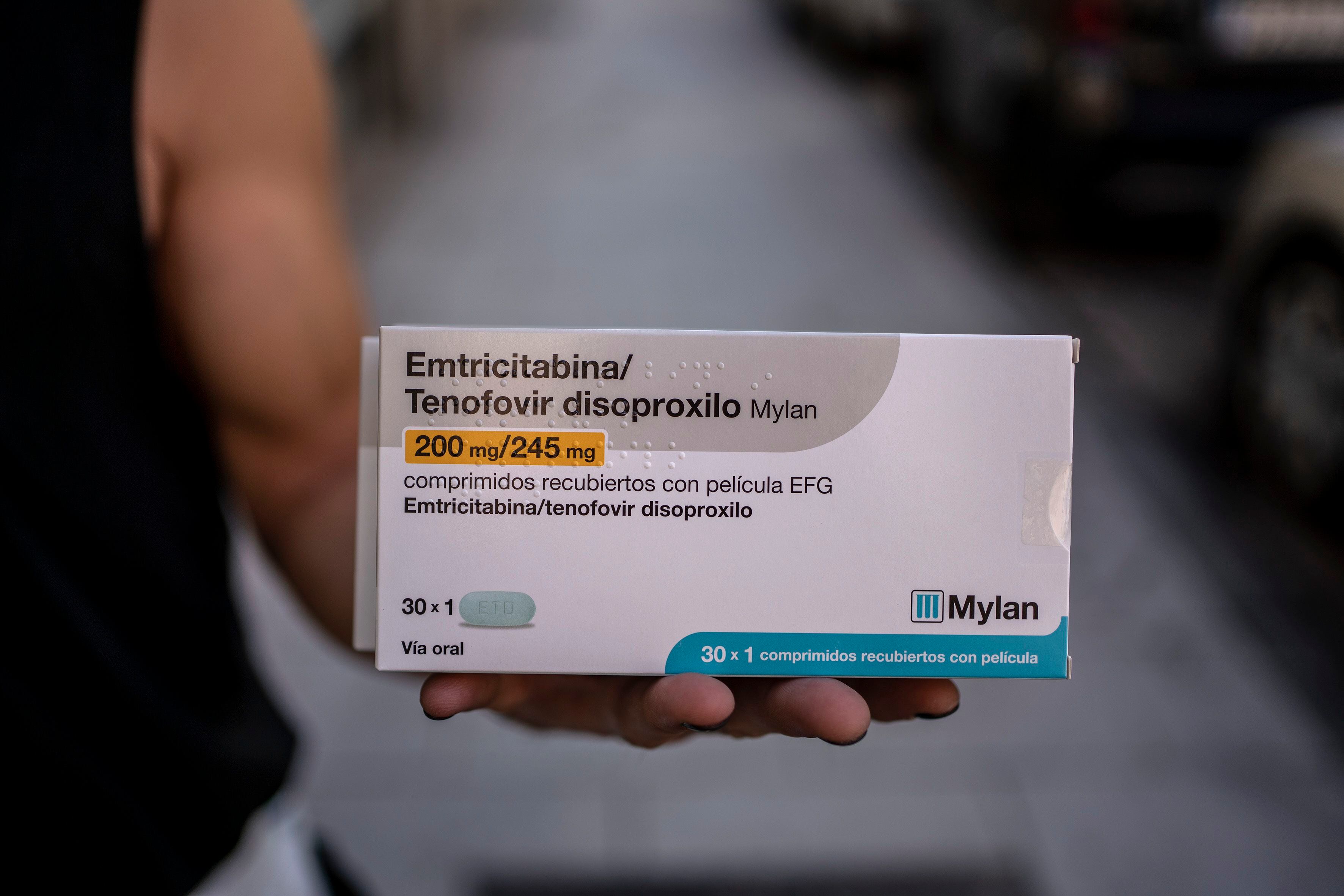 Medicamento utilizado para evitar el contagio del VIH facilitado en el centro Sandoval de Madrid.