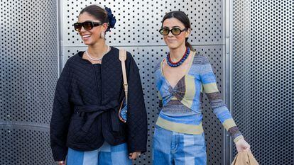 Sara Baceiredo y Vicky Montanari, durante la Copenhague Fashion Week.