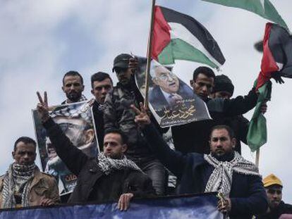 Miles de manifestantes protestan en Gaza y Cisjordania contra el proyecto del presidente de EE UU