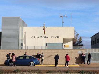 Cuartel de la Guardia Civil de Quintanar del Rey (Cuenca) donde una mujer, agente del cuerpo, ha matado a sus dos hijas este jueves.