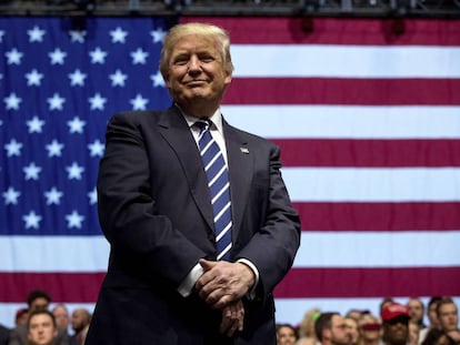 Donald Trump, durante un acto pol&iacute;tico en Michigan.