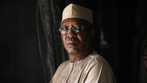 FILE PHOTO: Chadian President Idriss Deby attends a ceremony commemorating the six million Jews killed by the Nazis in the Holocaust, in the Hall of Remembrance at Yad Vashem World Holocaust Remembrance Center in Jerusalem November 26, 2018. REUTERS/Ammar Awad/File Photo