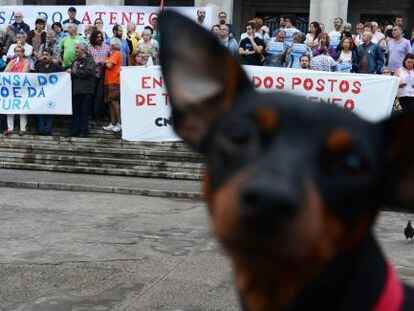 Manifestación en solidaridad con el Ateneo de Ferrol