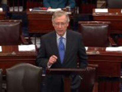 El l&iacute;der dem&oacute;crata en el Senado de EE UU, Harry Reid. 