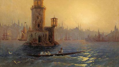 Una de las obras expuestas en la muestra de Iván Aivazovski.