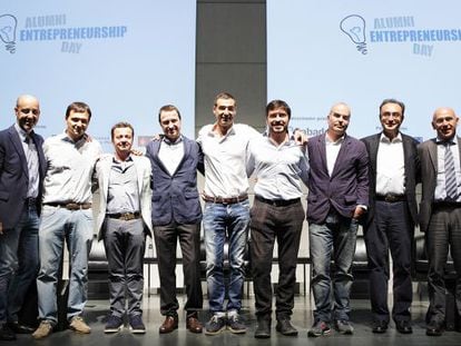 Promotores de Wallapop e inversores de Esade BAN durante el ESADE Alumni Entrepreneurship Day celebrado en junio pasado en Barcelona.