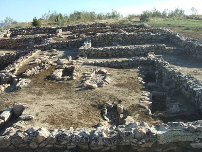 Ruinas del yacimiento de la Dehesa de la Oliva, cerca de Patones de Abajo.