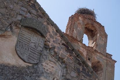 Exterior de la iglesia de los Cinco Mártires de Marruecos, en la localidad cordobesa de Belalcázar.