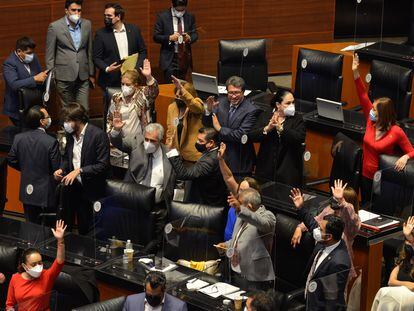 Sesión ordinaria de la Comisión Permanente del Congreso de la Unión en julio de 2021.