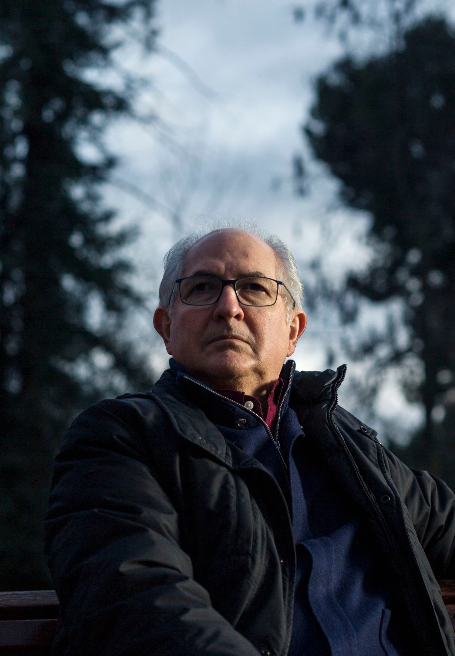 En el Retiro de Madrid, Antonio Ledezma, exalcalde de Caracas. Tuvo que huir de Venezuela tras tres años preso.