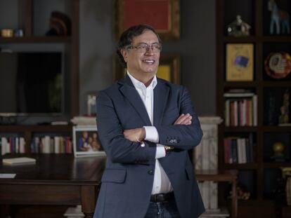 Discurso grabado del candidato Gustavo Petro, compartido en sus redes sociales.