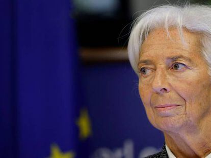 Christine Lagarde, presidenta del BCE, en comparecencia ante el Parlamento Europeo